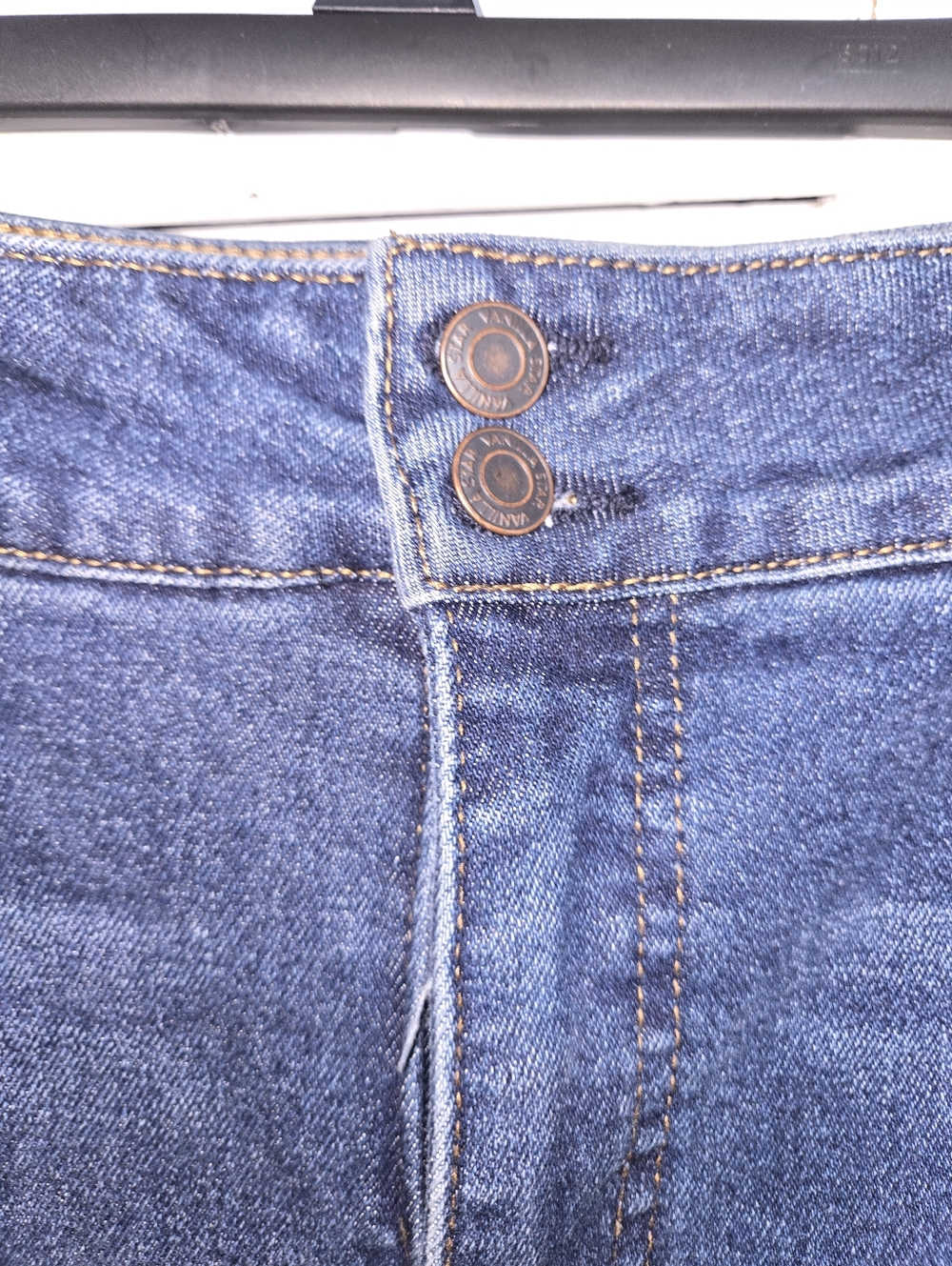 Vanilla Star Women's 18 Super HighRise Distressed Denim Shorts - Picture 3 of 12